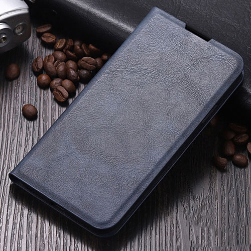 Leather Case Stands Flip Cover L02 Holder for Oppo A11 Blue