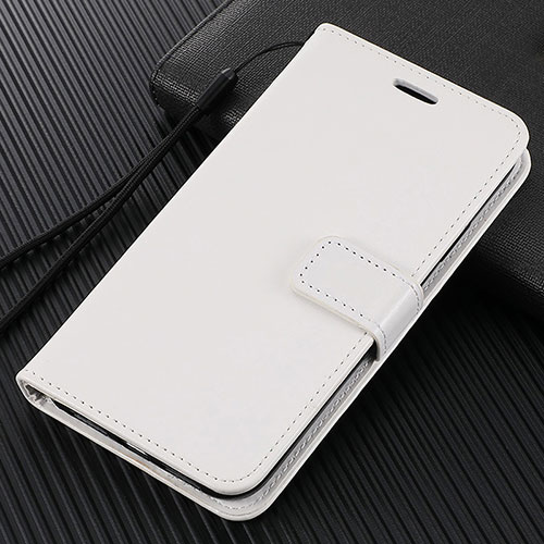 Leather Case Stands Flip Cover L02 Holder for Oppo Reno3 Pro White