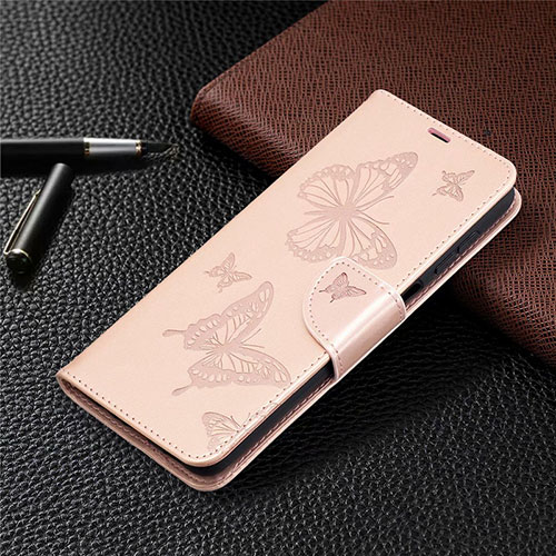 Leather Case Stands Flip Cover L02 Holder for Samsung Galaxy A12 5G Pink