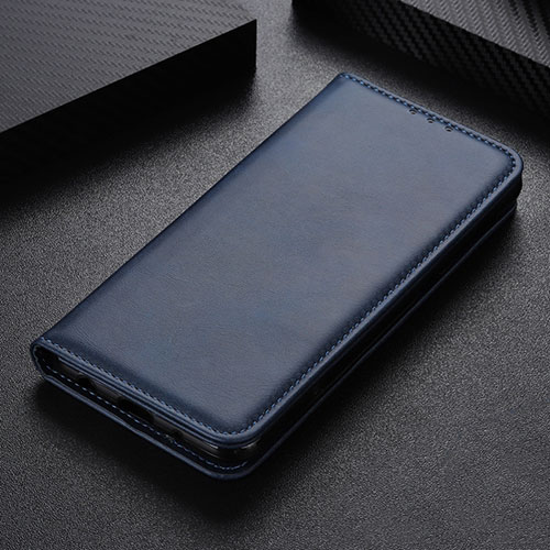 Leather Case Stands Flip Cover L02 Holder for Samsung Galaxy A31 Blue