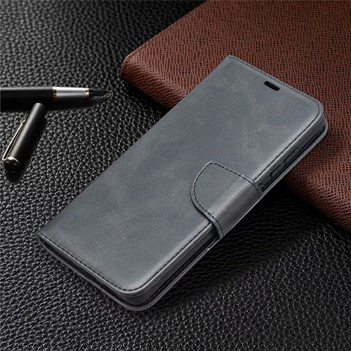 Leather Case Stands Flip Cover L02 Holder for Samsung Galaxy S20 FE 4G Black