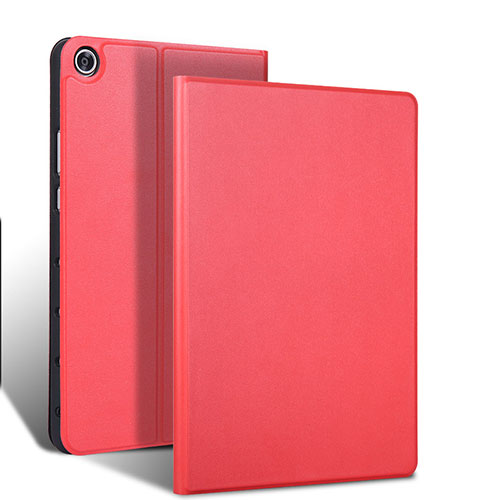 Leather Case Stands Flip Cover L02 Holder for Samsung Galaxy Tab S5e 4G 10.5 SM-T725 Red