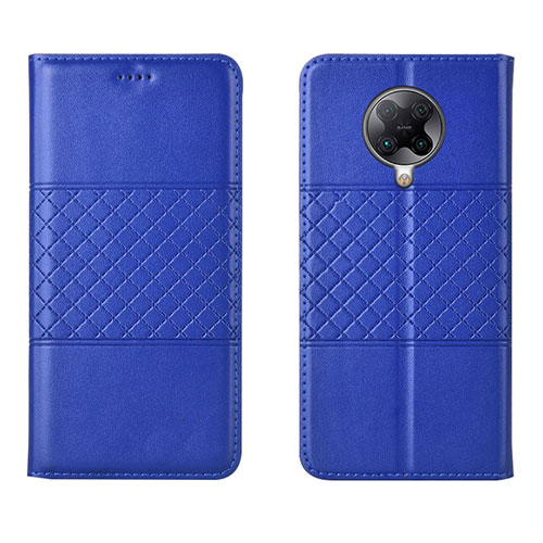 Leather Case Stands Flip Cover L02 Holder for Xiaomi Redmi K30 Pro 5G Blue