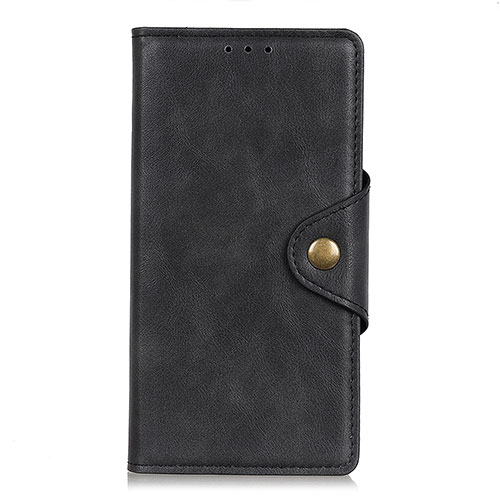 Leather Case Stands Flip Cover L02 Holder for Xiaomi Redmi Note 9 Pro Black