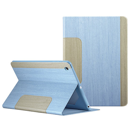 Leather Case Stands Flip Cover L03 for Apple iPad Mini 2 Sky Blue