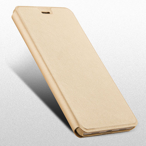 Leather Case Stands Flip Cover L03 for Huawei GR5 (2017) Gold