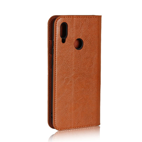 Leather Case Stands Flip Cover L03 for Huawei Honor 10 Lite Brown