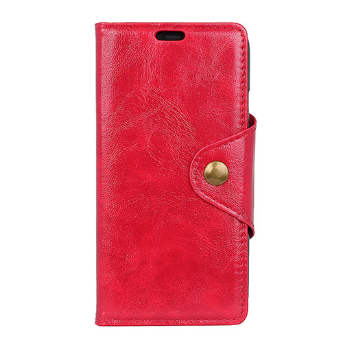 Leather Case Stands Flip Cover L03 Holder for Asus ZenFone Live L1 ZA550KL Red