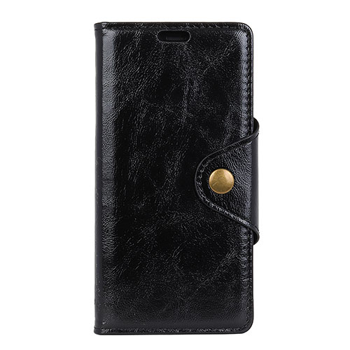 Leather Case Stands Flip Cover L03 Holder for Doogee X55 Black