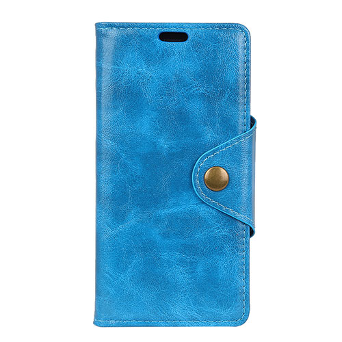 Leather Case Stands Flip Cover L03 Holder for HTC Desire 12S Blue