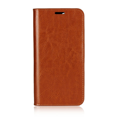 Leather Case Stands Flip Cover L03 Holder for Huawei Honor 9 Lite Orange