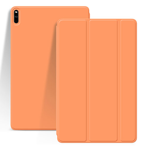 Leather Case Stands Flip Cover L03 Holder for Huawei MatePad Pro Orange