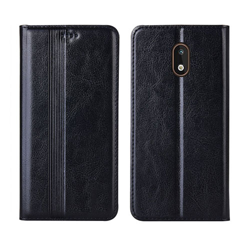 Leather Case Stands Flip Cover L03 Holder for Nokia 1.3 Black