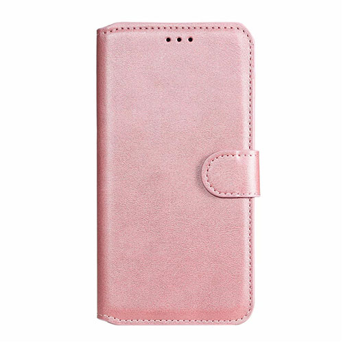 Leather Case Stands Flip Cover L03 Holder for Samsung Galaxy A11 Rose Gold