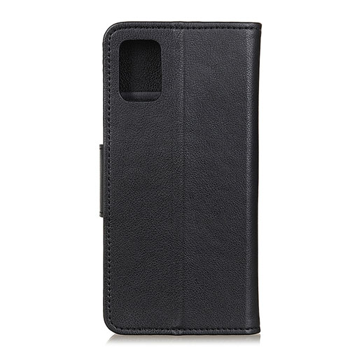 Leather Case Stands Flip Cover L03 Holder for Samsung Galaxy A41 Black