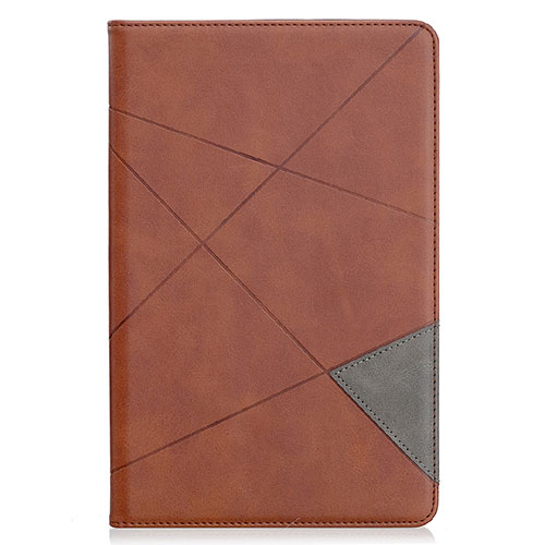 Leather Case Stands Flip Cover L03 Holder for Samsung Galaxy Tab S6 Lite 4G 10.4 SM-P615 Brown