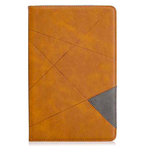 Leather Case Stands Flip Cover L03 Holder for Samsung Galaxy Tab S6 Lite 4G 10.4 SM-P615 Orange