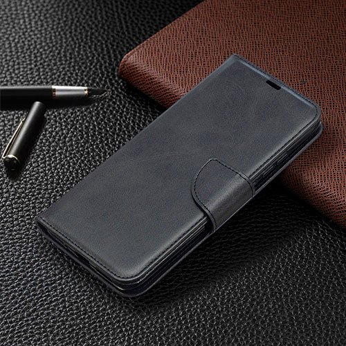 Leather Case Stands Flip Cover L03 Holder for Xiaomi Redmi 9 Activ Black