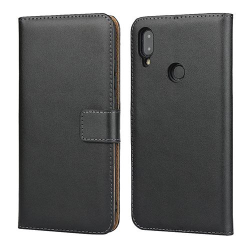 Leather Case Stands Flip Cover L04 for Xiaomi Redmi Note 7 Pro Black