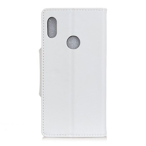 Leather Case Stands Flip Cover L04 Holder for BQ Vsmart joy 1 White