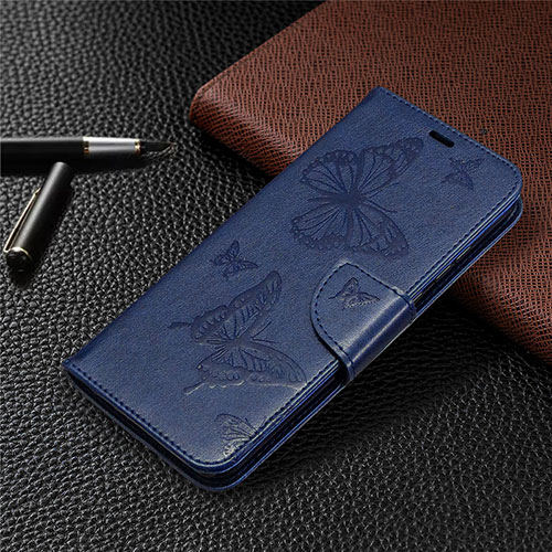 Leather Case Stands Flip Cover L04 Holder for Huawei Honor 9A Blue