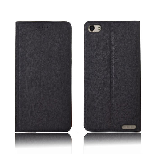 Leather Case Stands Flip Cover L04 Holder for Huawei MediaPad X2 Black