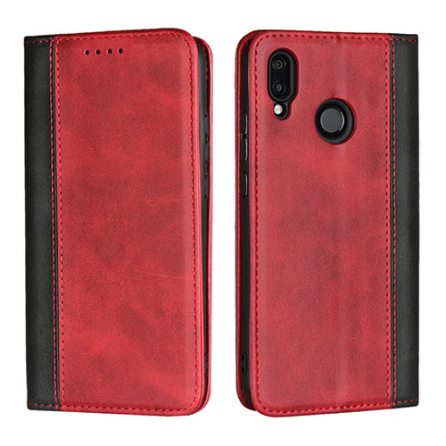 Leather Case Stands Flip Cover L04 Holder for Huawei P20 Lite Red