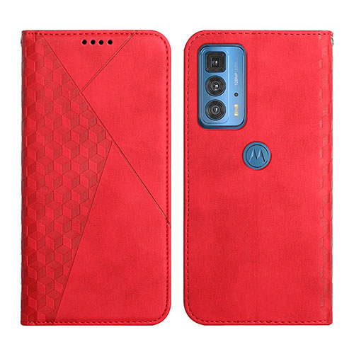 Leather Case Stands Flip Cover L04 Holder for Motorola Moto Edge S Pro 5G Red