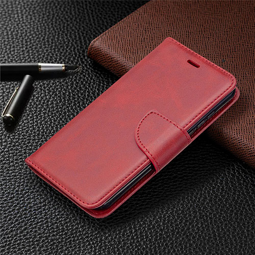 Leather Case Stands Flip Cover L04 Holder for Nokia 1.3 Red