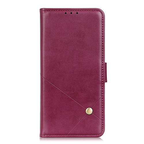 Leather Case Stands Flip Cover L04 Holder for Realme Narzo 30 4G Red Wine