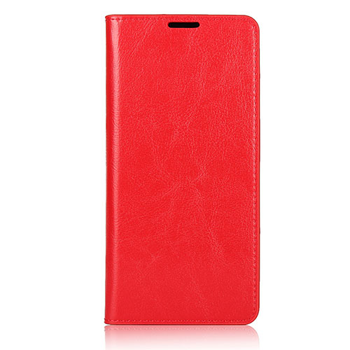 Leather Case Stands Flip Cover L04 Holder for Samsung Galaxy A71 4G A715 Red