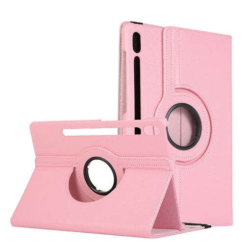 Leather Case Stands Flip Cover L04 Holder for Samsung Galaxy Tab S6 10.5 SM-T860 Pink