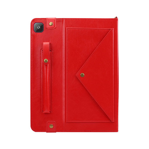 Leather Case Stands Flip Cover L04 Holder for Samsung Galaxy Tab S6 Lite 10.4 SM-P610 Red