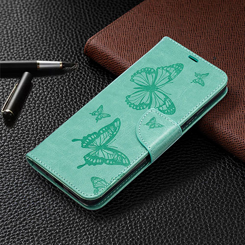 Leather Case Stands Flip Cover L04 Holder for Xiaomi Redmi 9 Activ Matcha Green