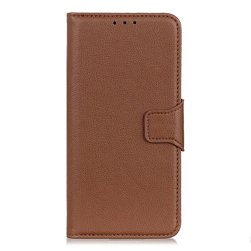 Leather Case Stands Flip Cover L04 Holder for Xiaomi Redmi 9i Brown