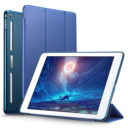 Leather Case Stands Flip Cover L05 for Apple iPad Mini Blue