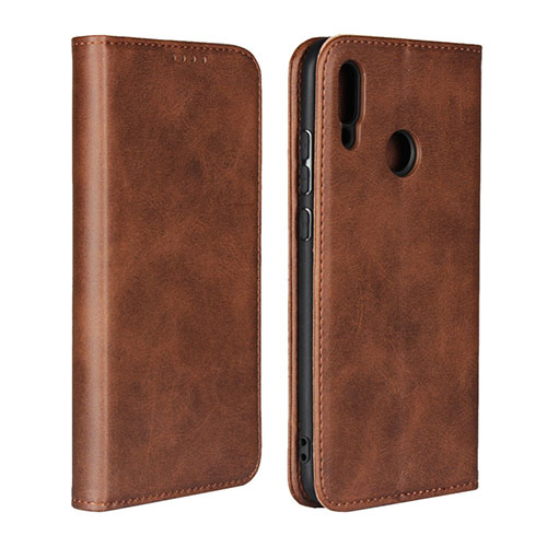 Leather Case Stands Flip Cover L05 for Huawei Honor 10 Lite Brown