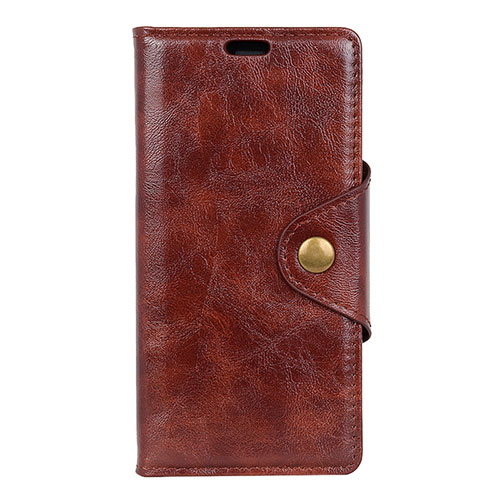 Leather Case Stands Flip Cover L05 Holder for Asus Zenfone Max Pro M1 ZB601KL Brown