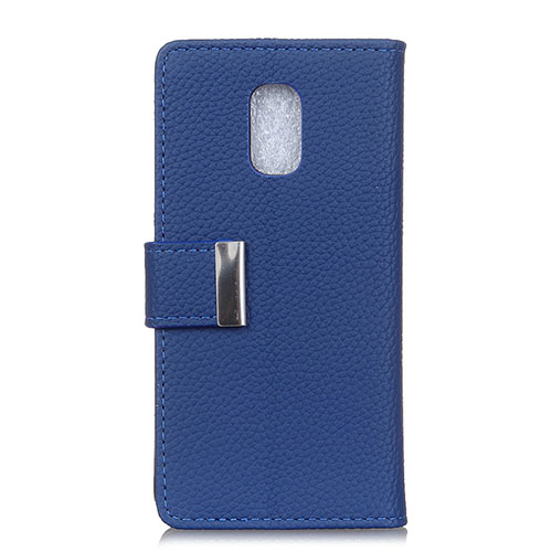 Leather Case Stands Flip Cover L05 Holder for Asus ZenFone V500KL Blue