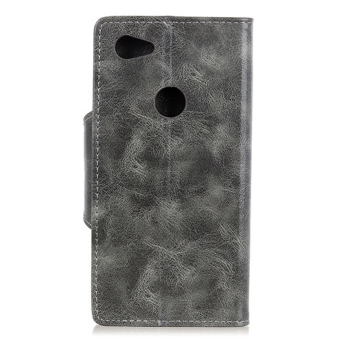 Leather Case Stands Flip Cover L05 Holder for Google Pixel 3a XL Gray