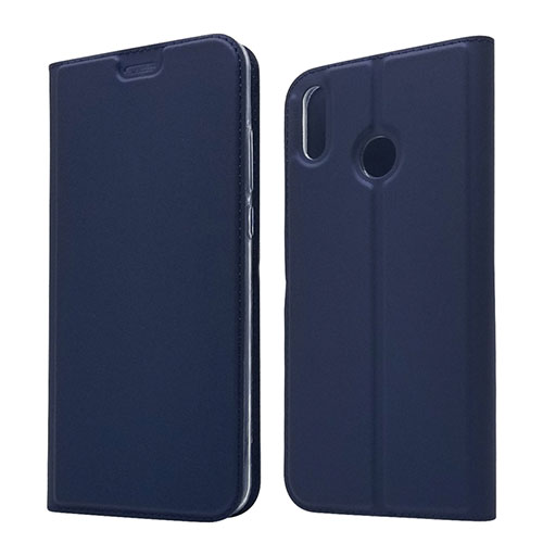 Leather Case Stands Flip Cover L05 Holder for Huawei Honor 8X Blue