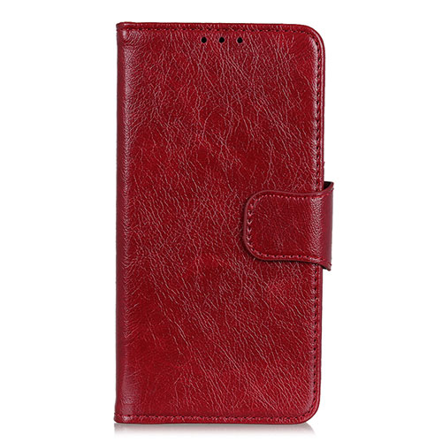 Leather Case Stands Flip Cover L05 Holder for Huawei P smart S Red