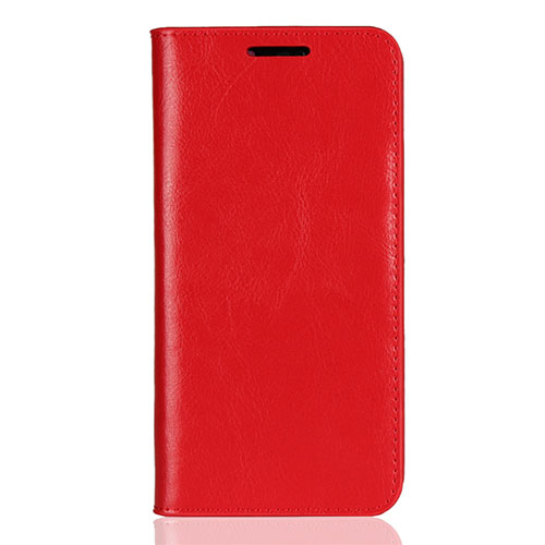 Leather Case Stands Flip Cover L05 Holder for Huawei P20 Lite Red