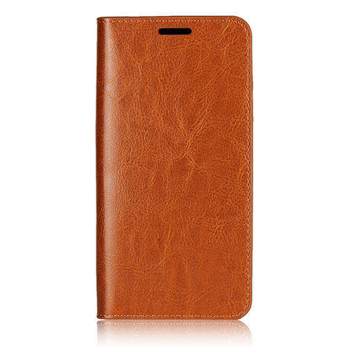 Leather Case Stands Flip Cover L05 Holder for Huawei P20 Orange