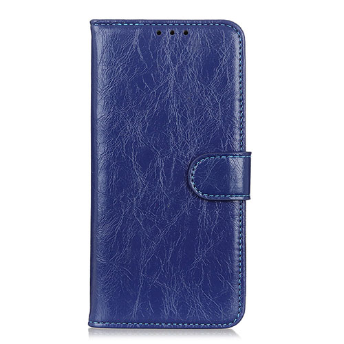 Leather Case Stands Flip Cover L05 Holder for Nokia C3 Blue