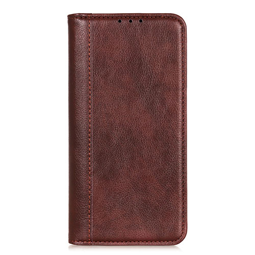 Leather Case Stands Flip Cover L05 Holder for Realme V15 5G Brown