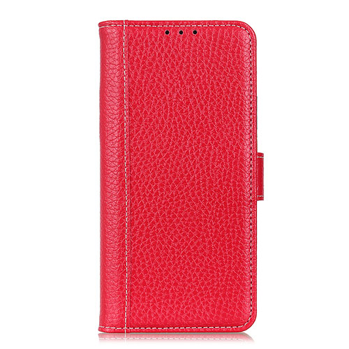 Leather Case Stands Flip Cover L05 Holder for Samsung Galaxy A20s Red