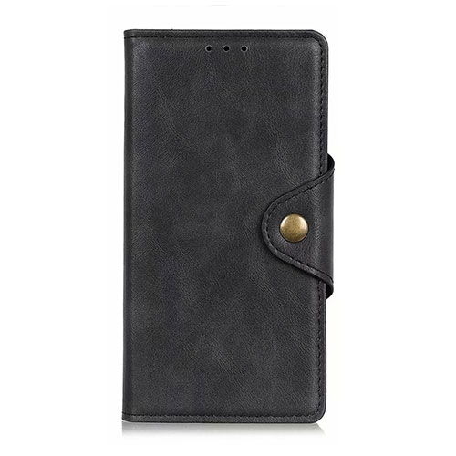 Leather Case Stands Flip Cover L05 Holder for Samsung Galaxy A31 Black