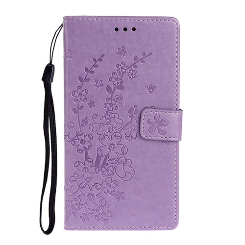 Leather Case Stands Flip Cover L05 Holder for Samsung Galaxy A51 5G Purple