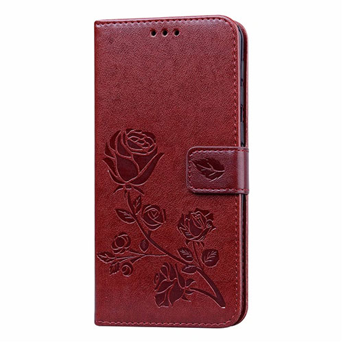 Leather Case Stands Flip Cover L05 Holder for Samsung Galaxy M31 Brown